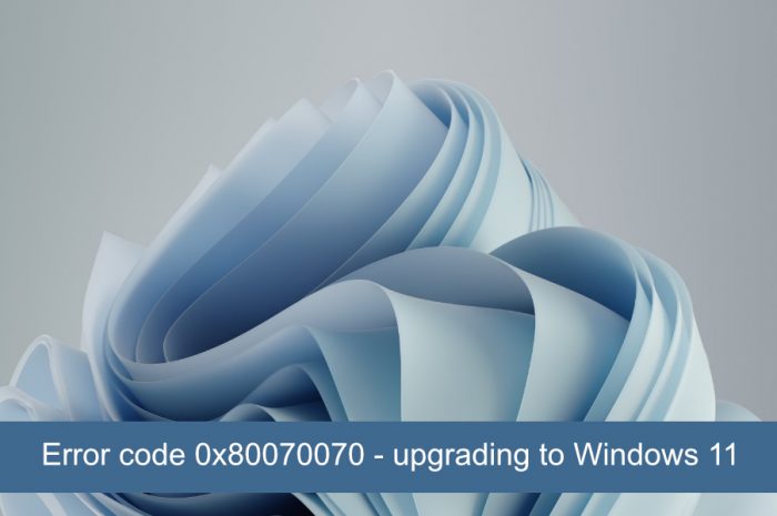 Cum să remediați codul de eroare 0x80070070 când faceți upgrade la Windows 11