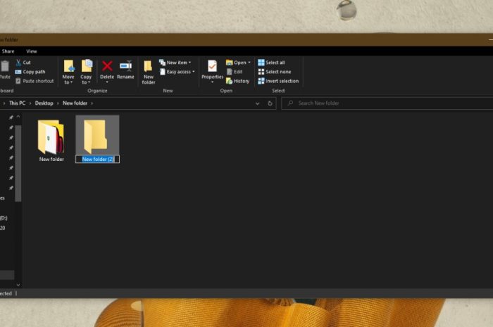 Ce este comanda rapidă Creare folder nou în Windows 10