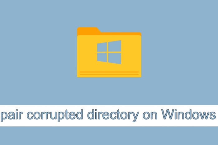 Cum să reparați directorul corupt pe Windows 10
