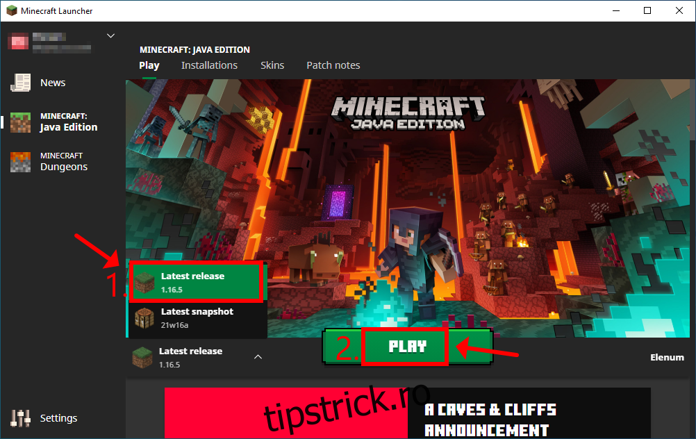 Minecraft Launcher arată cum se joacă cea mai recentă versiune