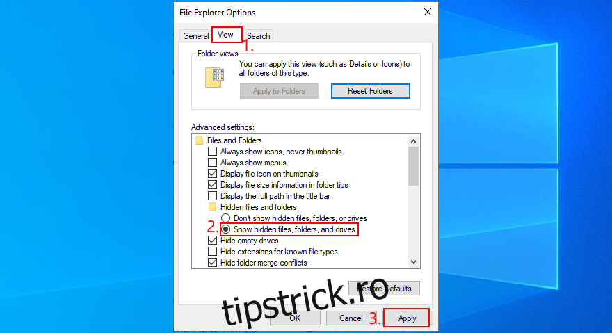 Windows 10 dezvăluie cum să afișați fișierele, folderele și unitățile ascunse