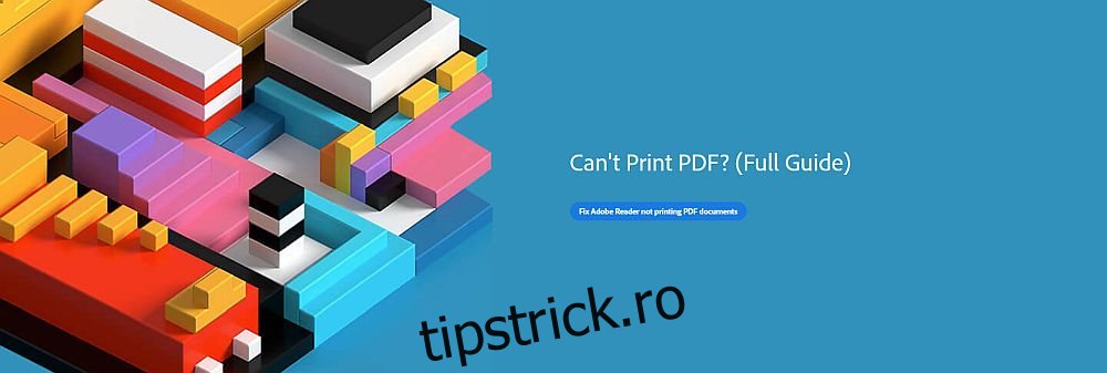 Nu se poate imprima PDF