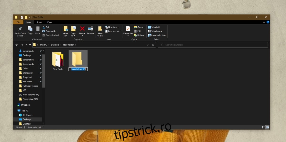 folder nou windows 10