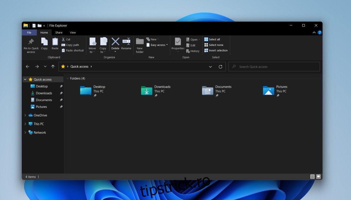   Panglică Windows 10 File Explorer pe Windows 11