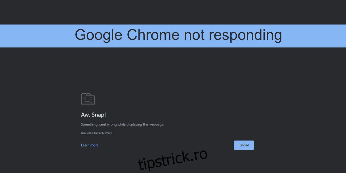Google Chrome nu răspunde