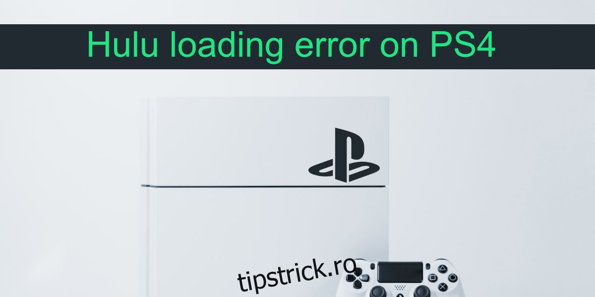 Eroare de încărcare Hulu pe PS4