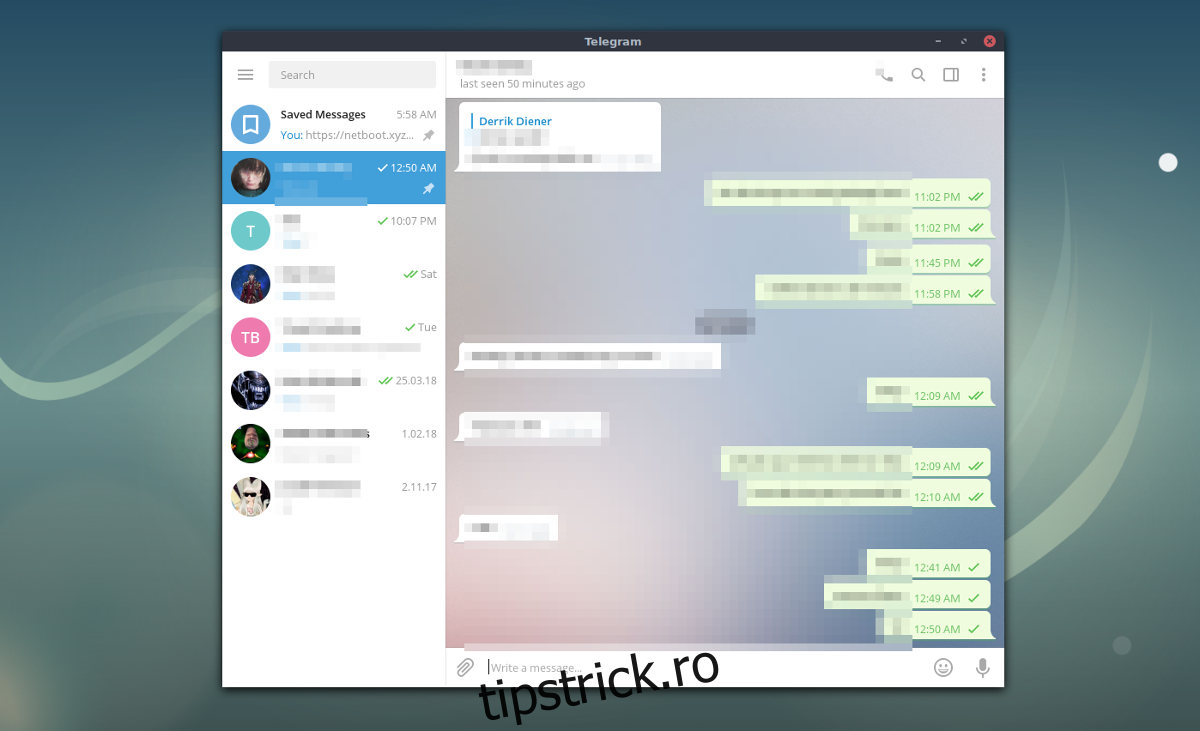   actualizați aplicația Telegram linux