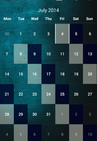 Calendar personalizabil care urmează săptămâna dvs. de lucru [Android]