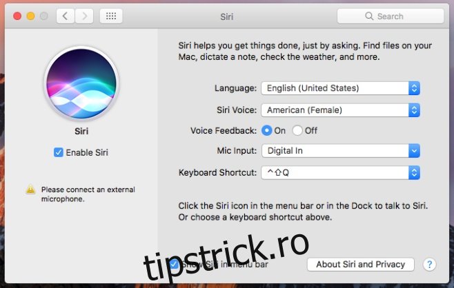 Cum să activați Siri cu „Hey Siri” pe macOS Sierra