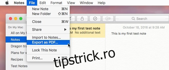 Cum să exportați notele ca fișiere text simplu în macOS