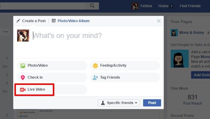 Cum să intrați în direct pe Facebook de pe desktop și telefon