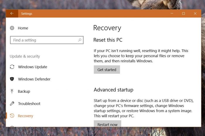 O privire asupra fișierelor păstrate după o resetare Windows 10