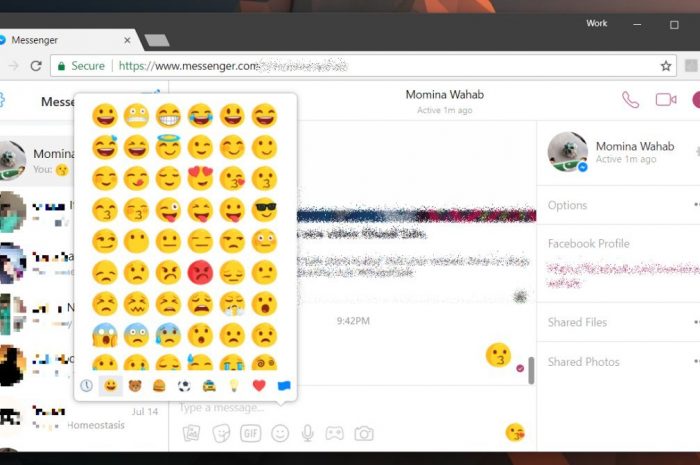 Obțineți bara Slack Emoji în Facebook Messenger