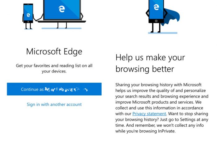 Practic cu Microsoft Edge pentru iOS și Android