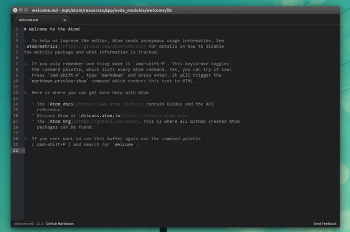 Cum se instalează editorul de cod GitHub Atom pe Linux