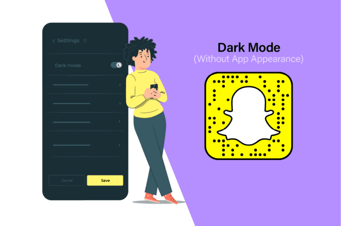 Cum să obțineți modul întunecat pe Snapchat fără apariția aplicației