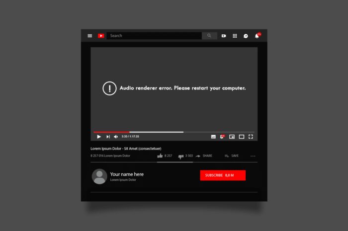 Remediați eroarea YouTube Audio Renderer în Windows 10