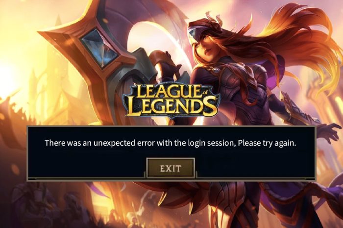 Remediați League of Legends A apărut o eroare neașteptată la sesiunea de conectare