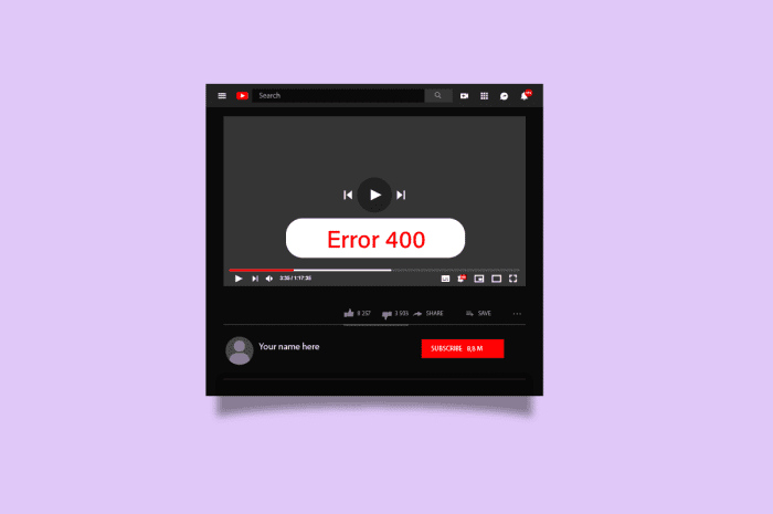 Remediați eroarea YouTube 400 în Google Chrome