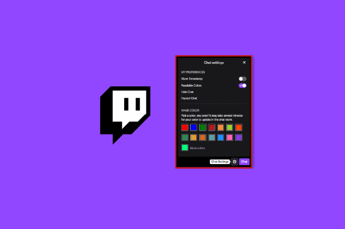 Cum să schimbați culoarea chatului Twitch pe mobil