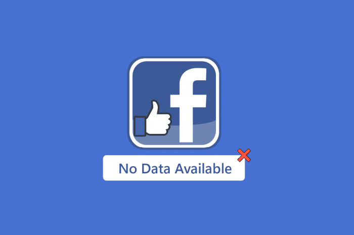 Remediați Nu există date disponibile pe Like-urile Facebook