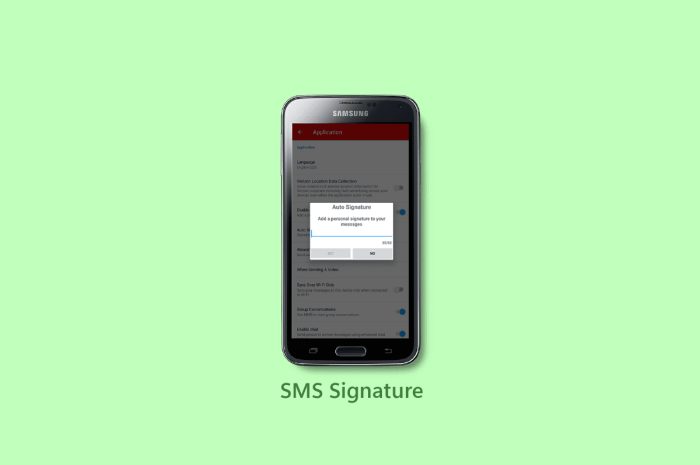 Ce este semnătura SMS pe Android?