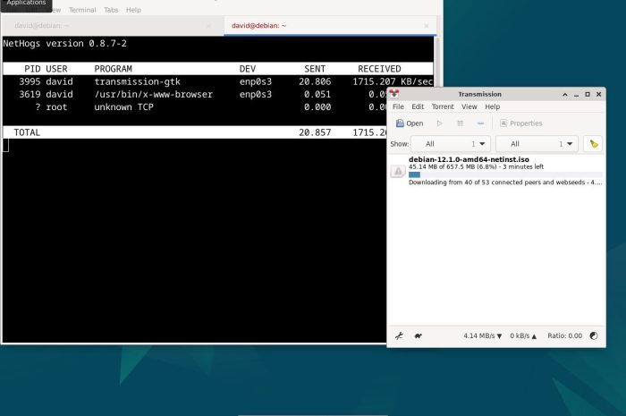 Cum se monitorizează utilizarea rețelei pentru procese pe Linux